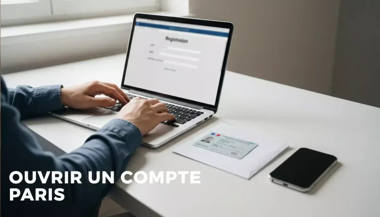 Ouvrir un compte paris sportifs : personne s'inscrivant sur un site de bookmaker depuis un ordinateur