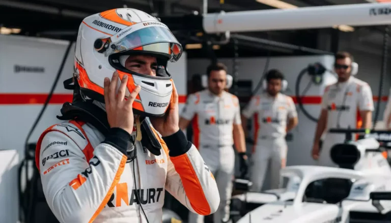 Parier sur les rookies F1 : jeune pilote enfilant son casque avant de monter dans sa monoplace